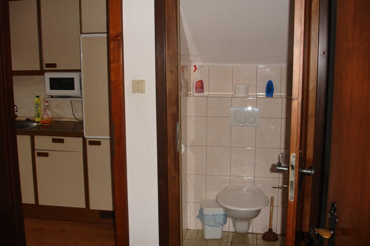 Apartmán č. 1+2 - WC, kuchyňka